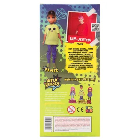 INFLU HEROES Lalka PAWEŁ MALINOWSKI + Dodatki TOP KIZ 0845