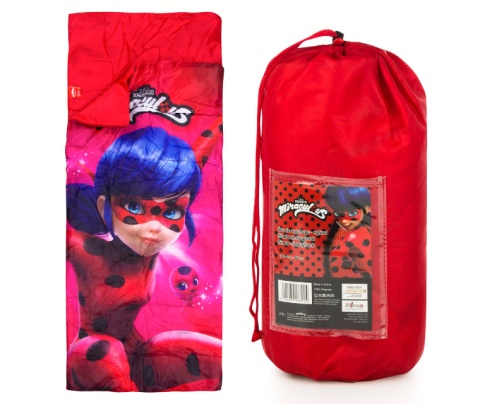 MIRACULOUS Śpiwór BIEDRONKA jednoosobowy 140x70cm AYMAX AYM-085LB-PJP