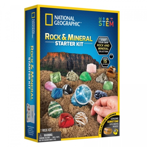 National Geographic: ROCK&MINERAL Zestaw startowy skał i mineralów JMW RTNGRM15