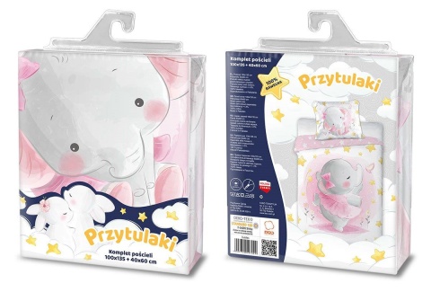 Pościel kpl. PRZYTULAKI SŁONICZKA 100x135 + 40x60 bawełna FARO 001