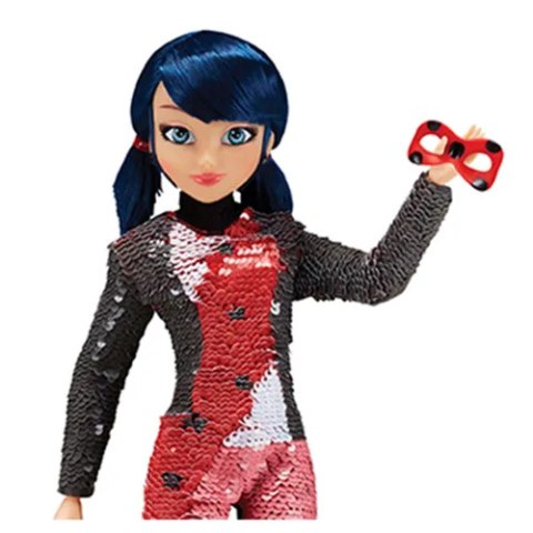 MIRACULOUS Marinette Lalka Biedronka z cekinami Fashion Flip PLAYMATES 50375