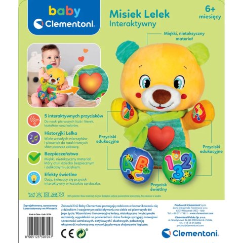 Interaktywny Misiek Lelek 2.0 CLEMENTONI 50704