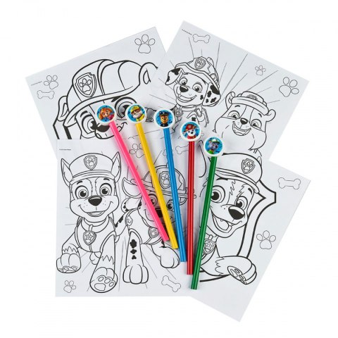 Zestaw Kolorowanka PSI PATROL Kredki + gumki do mazania UNDERCOVER PPUT1300