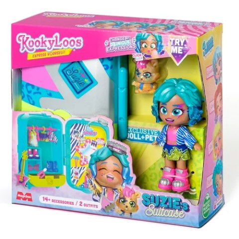 Zestaw Lalka KOOKYLOOS Suzie Walizka Figurka MAGIC BOX PKLSP108IN00