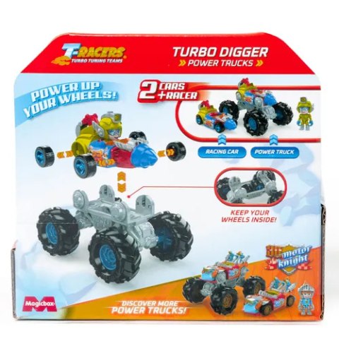 T-RACERS Pojazd Power Truck Turbo Digger Figurka MAGIC BOX PTRSP118IN10
