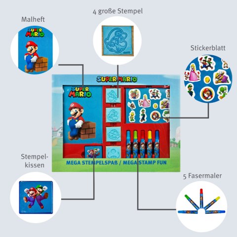 Mega Stemple do zabawy SUPER MARIO 12el. UNDERCOVER SUMB5484