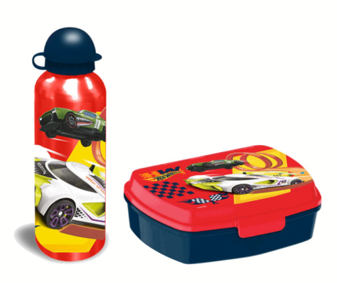 Bidon + Śniadaniówka HOT WHEELS Zestaw KIDS HW00001
