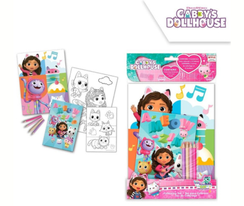 Zestaw do Kolorowania KOCI DOMEK GABI Kolorowanka KIDS GD00033