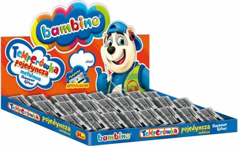 BAMBINO Temperówka Pojedyńcza Aluminiowa 1szt. MAJEWSKI 003202