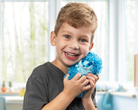 KULISIE Interaktywny Zwierzak BORSUCZEK Niebieski EPEE EP09458