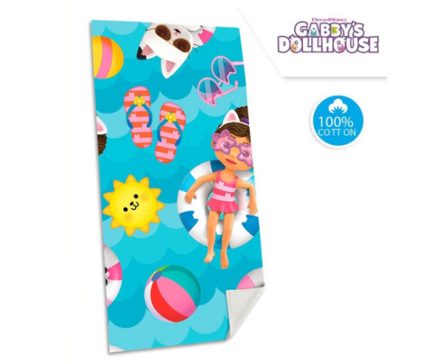 Ręcznik Kąpielowy Plażowy KOCI DOMEK GABI 70x140 KIDS GD00003