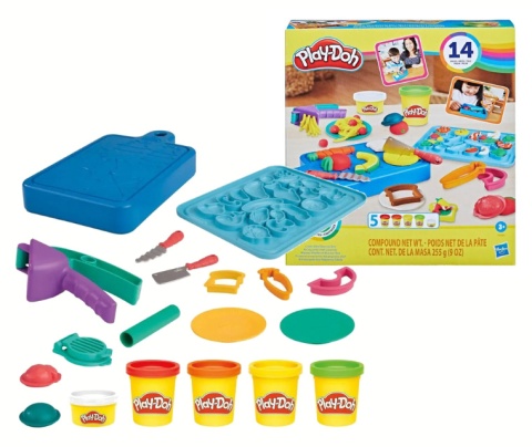 PLAY-DOH Zestaw STARTERS MAŁY KUCHARZ I NAUKA KROJENIA Ciastolina HASBRO F6904