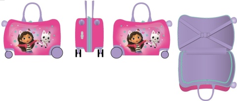 Walizka podróżna KOCI DOMEK GABI 46x32x22cm UNDERCOVER GABY7659