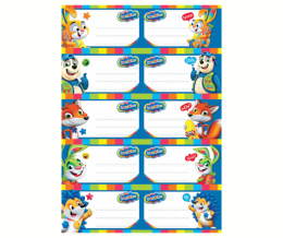 BAMBINO Naklejki na zeszyt 1arkusz/10szt. MAJEWSKI 659348