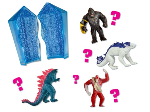 GODZILLA x KONG Kryształ Ziemi z potworem Figurka Niespodzianka 5cm 1szt. PLAYMATES 35741