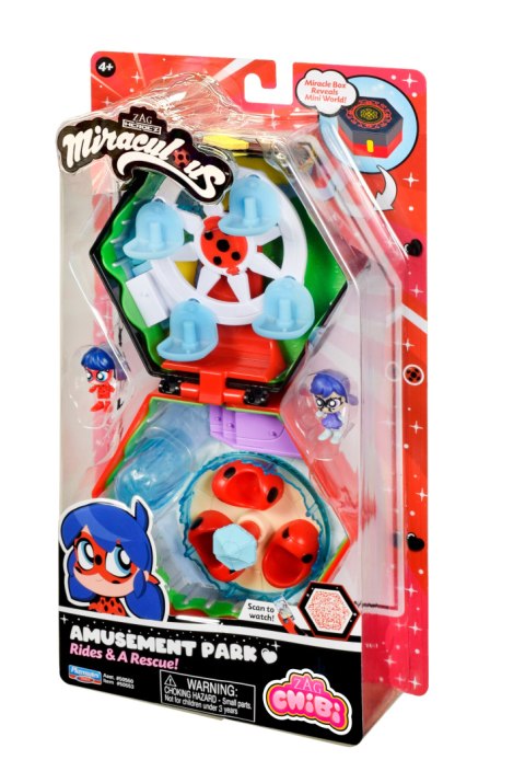 MIRACULOUS Zestaw CHIBI PARK ROZRYWKOWY Figurka BIEDRONKA PLAYMATES 50553
