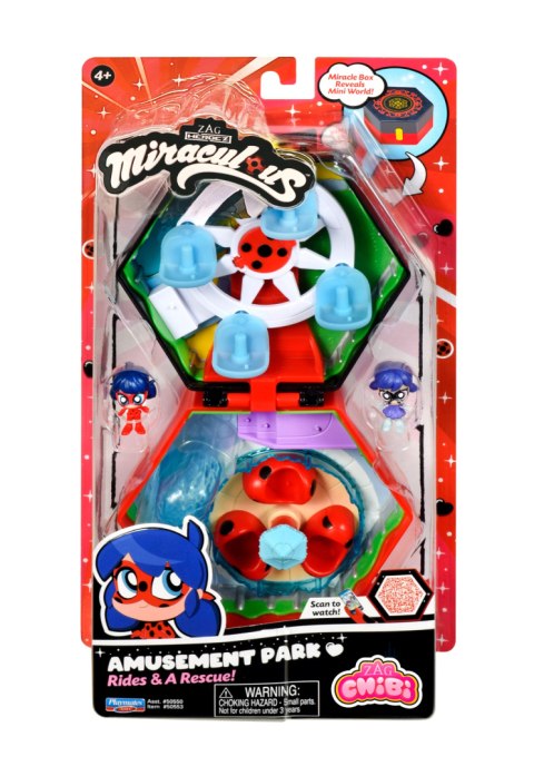 MIRACULOUS Zestaw CHIBI PARK ROZRYWKOWY Figurka BIEDRONKA PLAYMATES 50553