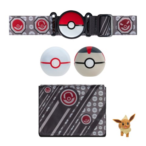 POKEMON Zestaw Clip ‘N’ Go Pokeball i Eevee, Bandolier JAZWARES PKW3157