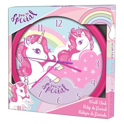 Zegar ścienny JEDNOROŻEC śr. 24cm dla dzieci KIDS KL11466