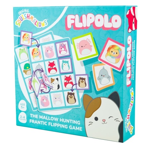 SQUISHMALLOWS Zwariowana Gra Karciana FLIPOLO Wersja PL JOHN ADAMS 11336
