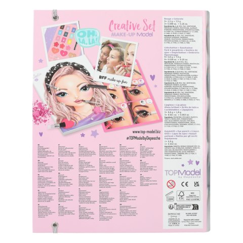 Zestaw kreatywny TOP MODEL MAKE UP z paletką do makijażu DEPESCHE 12876