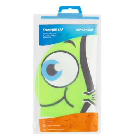 Czepek pływacki silikonowy RYBKA zielony SPOKEY 927892