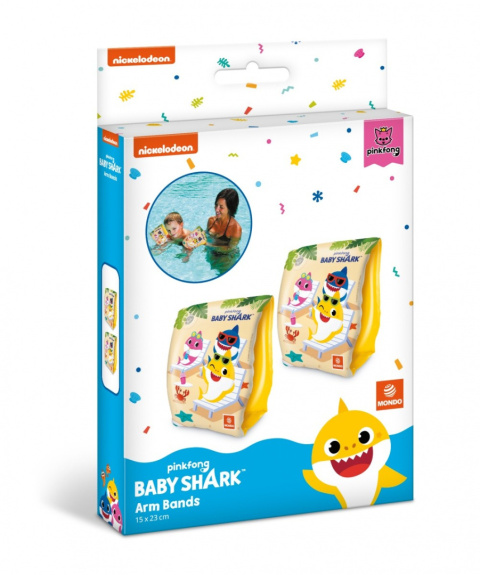 Rękawki do pływania BABY SHARK dla dzieci 23x15 MONDO 16933