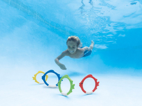 Zestaw Kolorowe rybki do nauki nurkowania w basenie INTEX 55507