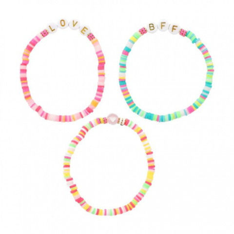 Bransoletka z koralikami TOP MODEL z napisem 1szt. DEPESCHE 12932