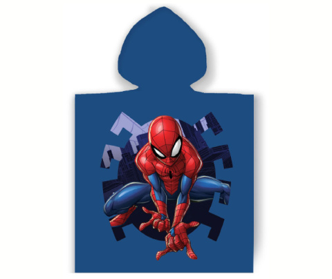 Ponczo Poncho Ręcznik SPIDERMAN dla dzieci 55x110 Kaptur Bawełna CARBOTEX SM2295012