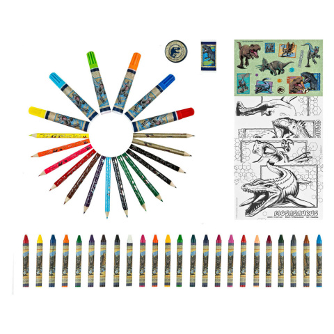 Zestaw do kolorowania JURASSIC WORLD DINOZAUR 51el. UNDERCOVER JUST4221