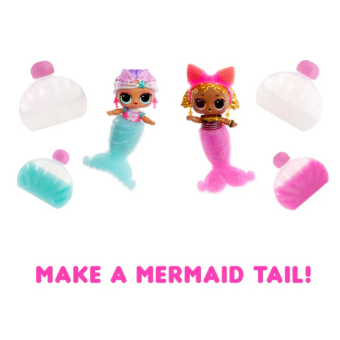 LOL SURPRISE Kula MERMAIDS Lalka Syrenka Niespodzianka 1szt. MGA 510604EUC