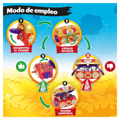 PIRATIX Zestaw MONSTER TREASURE Skrzynia Skarbów Figurki MAGIC BOX PPXSP116IN00