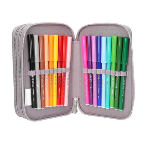 Piórnik MISS MELODY FANTASY HORSES Potrójny z wyposażeniem DEPESCHE 13126