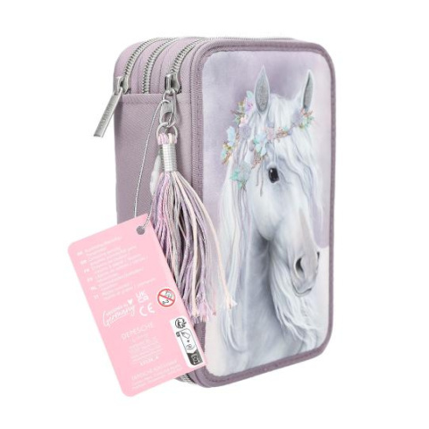 Piórnik MISS MELODY FANTASY HORSES Potrójny z wyposażeniem DEPESCHE 13126