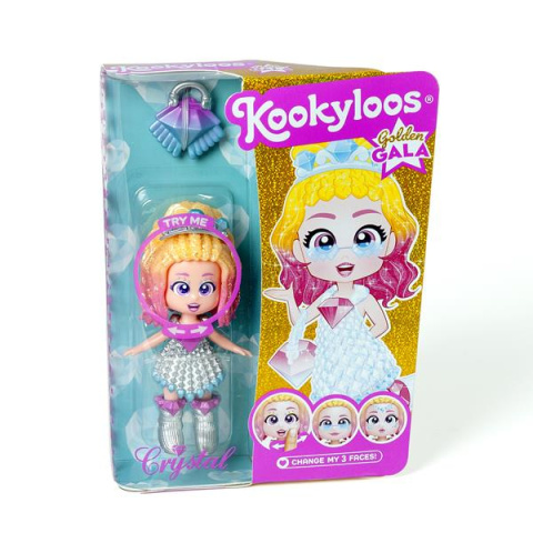 Figurka KOOKYLOOS GOLDEN GALA Laleczka CRYSTAL + Torebka MAGIC BOX PKL7D112IN00