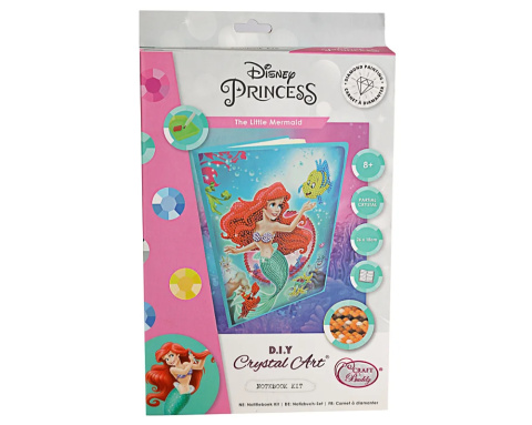 CRYSTAL ART Notatnik Mozaika Diamentowa SYRENKA ARIEL EPEE CANJ-DNY0601