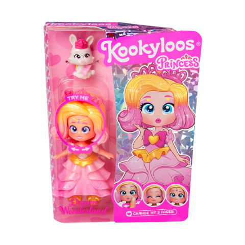 Figurka KOOKYLOOS PRINCESS Laleczka DREAM WONDERLAND + Zwierzątko MAGIC BOX PKL8D406IN00