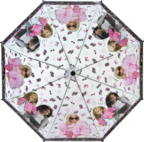 Parasol transparentny BARBIE śr. 69cm dla dzieci UNDERCOVER BABI7202