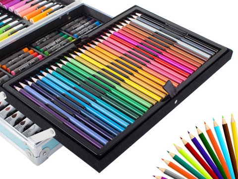 Zestaw artystyczny do malowania w walizce 145 szt VERK GROUP 18229