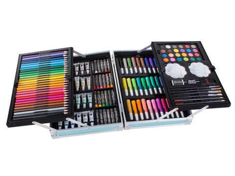 Zestaw artystyczny do malowania w walizce 145 szt VERK GROUP 18229
