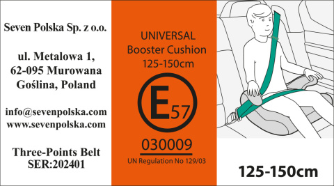 Siedzisko samochodowe PSI PATROL SKYE Podstawka dla dzieci SEVEN 34048