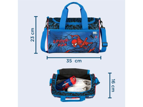 Torba plażowa sportowa SPIDERMAN 35x23cm dla dzieci UNDERCOVER SPCR7252