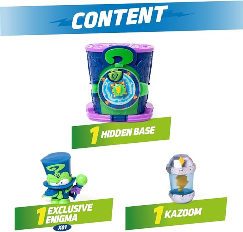 SUPERTHINGS Zestaw KAZOOM POWER SEKRETNA KRYJÓWKA ENIGMY HIDDEN BASE FIGURKA ENIGMA MAGIC BOX PSTSP112IN230