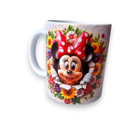 Kubek Ceramiczny MYSZKA MINNIE MOUSE 330ml dla dzieci PREZENT w pudełku