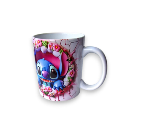 Kubek Ceramiczny STITCH 330ml dla dzieci PREZENT w pudełku