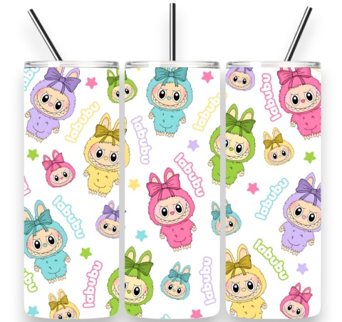 Kubek LABUBU 600ml Tumbler ze słomką PREZENT URODZINY