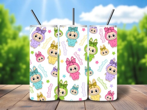 Kubek LABUBU 600ml Tumbler ze słomką PREZENT URODZINY