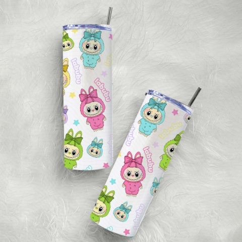 Kubek LABUBU 600ml Tumbler ze słomką PREZENT URODZINY