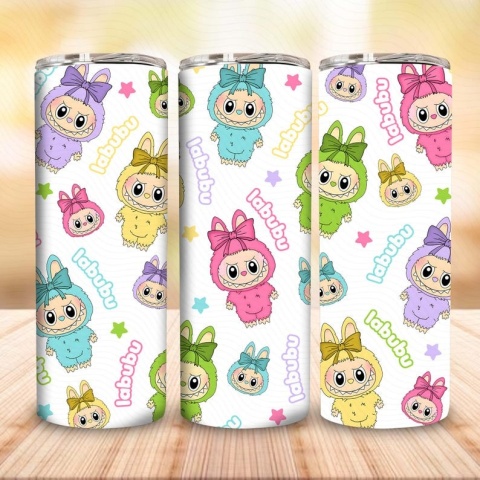 Kubek LABUBU 600ml Tumbler ze słomką PREZENT URODZINY